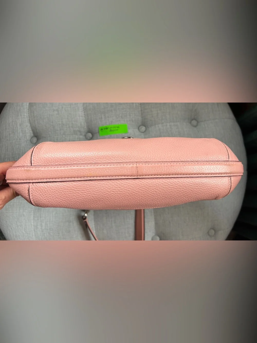 Coach Amber Hobo F48635 Petal Pink Pebbled Leather Shoulder Bag